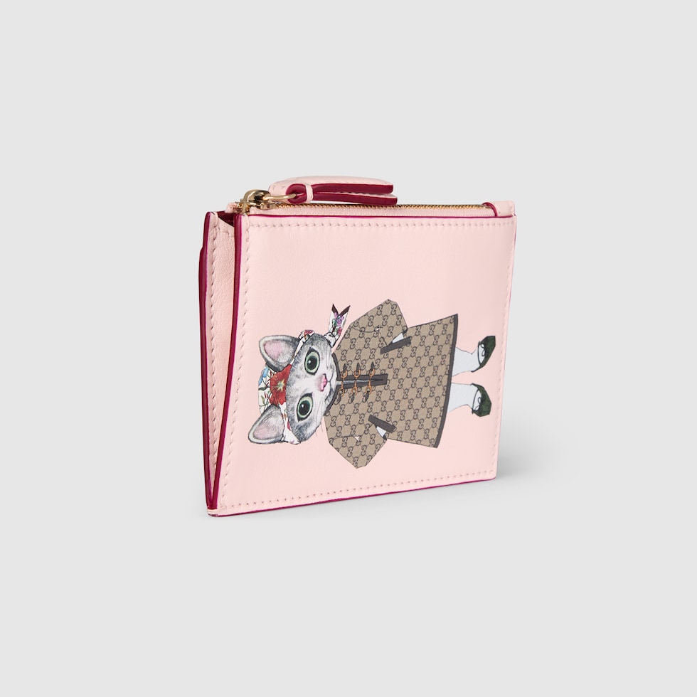 日本限定！コラボ！GUCCI×ヒグチユウコ バイカラー キーケース 日本限定 ヒグチユウコ バイカラー キーケース ベージュ＆ライト