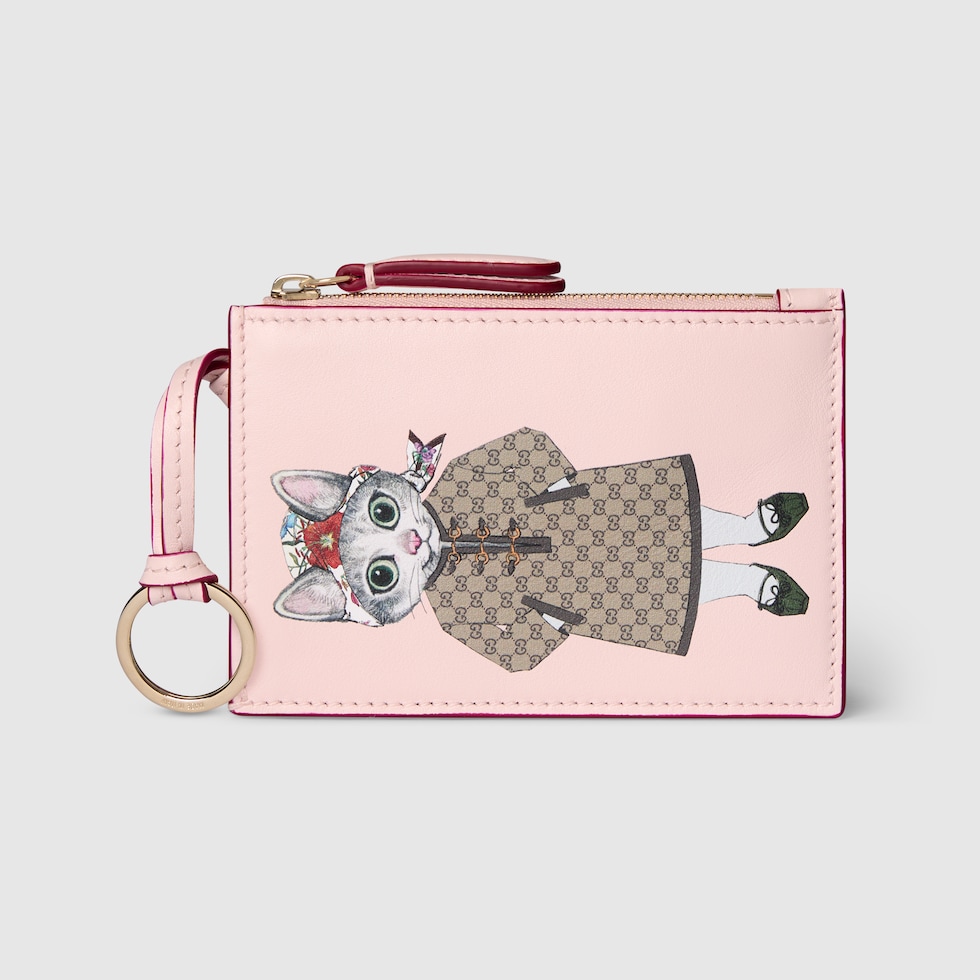 GUCCI x ヒグチユウコ 国内買付 バイカラー キーケース 日本限定 日本限定 ヒグチユウコ バイカラー キーケース ベージュ＆ライト