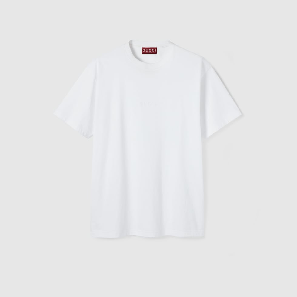24 新作 GUCCI エンブロイダリー コットンジャージー Tシャツ 24 新作 GUCCI エンブロイダリー コットンジャージー Tシャツ