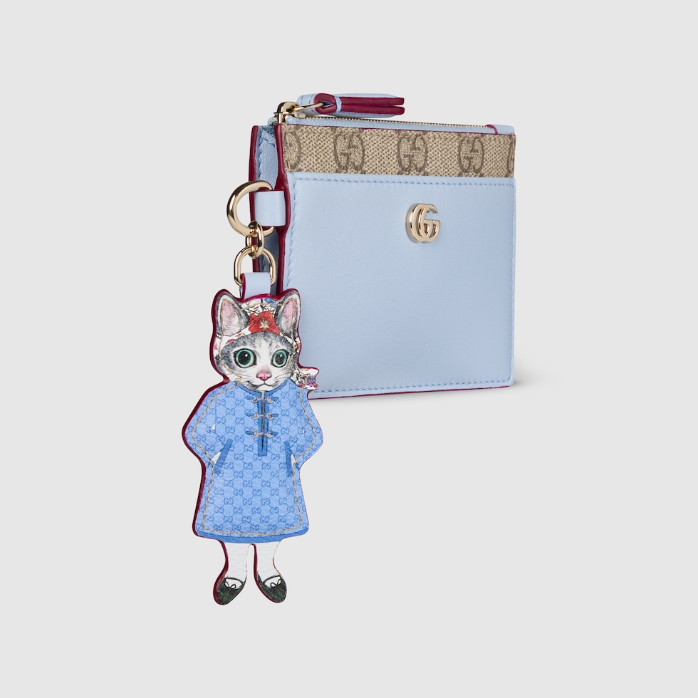 GUCCI x ヒグチユウコ 国内買付 バイカラー キーケース 日本限定 日本限定 ヒグチユウコ バイカラー キーケース ベージュ&ライト