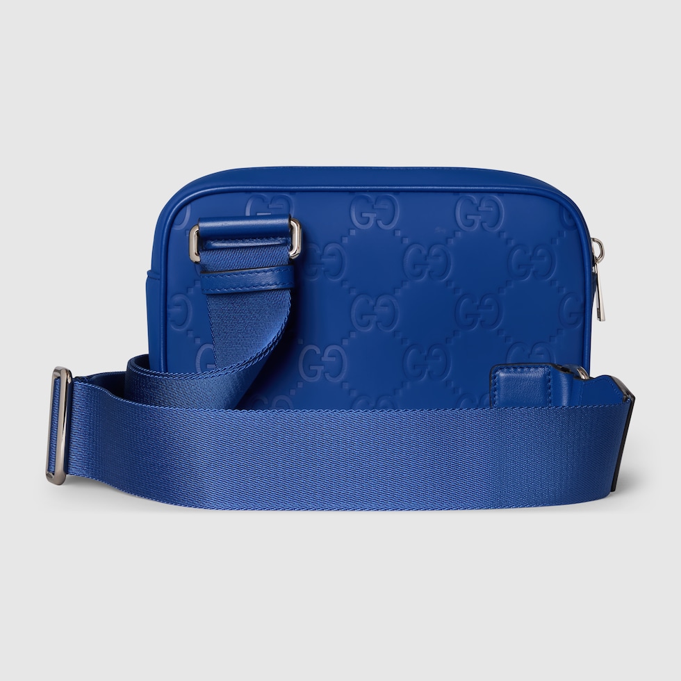 GUCCIポーチ／NAVY レトロ GUCCI ポーチ オールドグッチ ポーチ ネイビー