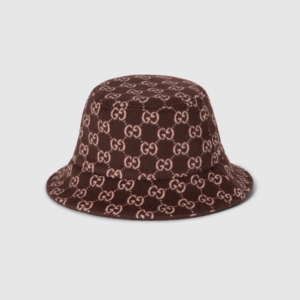 GG wool bucket hat in dark brown | GUCCI® US
