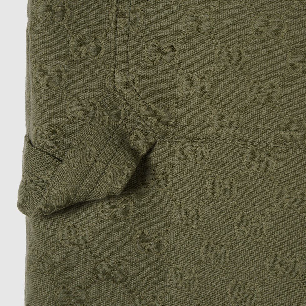 GUCCI GG キャンバス ショートパンツ 38 GGキャンバス ショートパンツフォレストグリーン | GUCCI公式