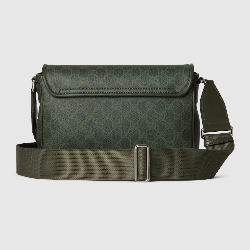 GGパターン ミディアム クロスボディバッグ ・フォレストグリーン GG