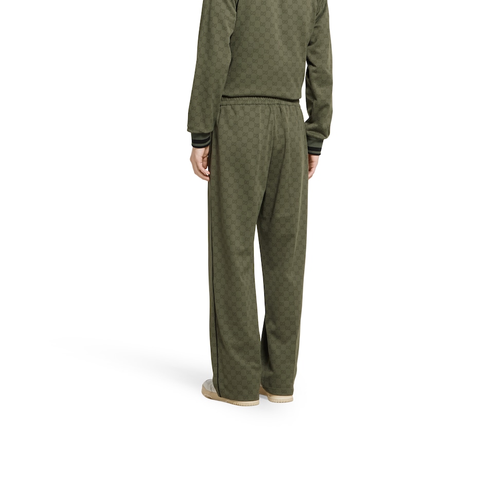 パンツ GUCCI PANTS ARMY GREEN GG canvas pant in forest green | GUCCI® US