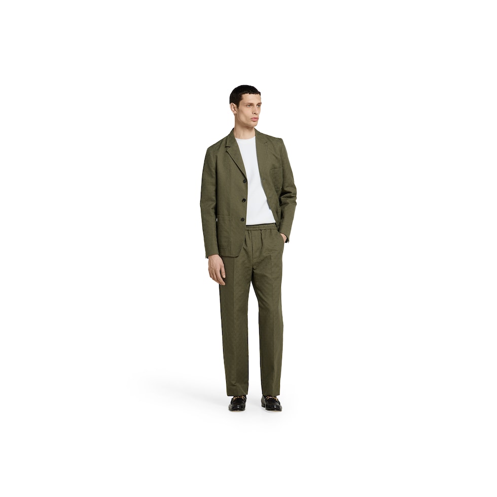 GG canvas pant in forest green | GUCCI® US