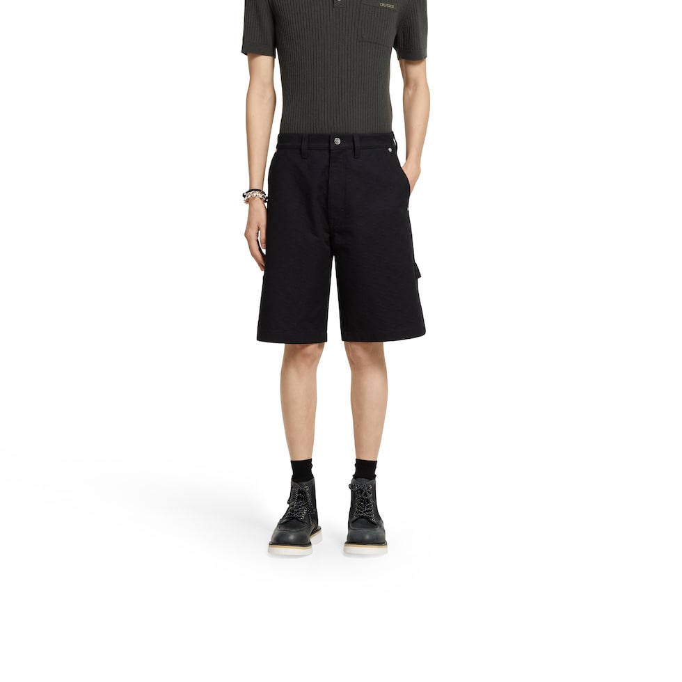 専用✳︎新品未使用限定GUCCIデニムショートパンツ22さくらんぼ GUCCI - グッチ 595051 XDAYN ×ディズニーデニムショートパンツ