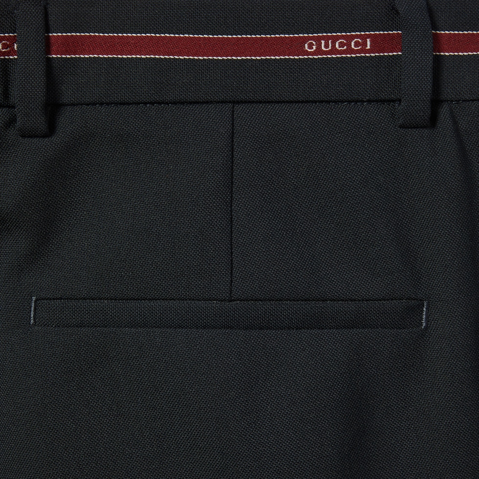 【関税&送料込】Dolce & Gabbana Graphite Wool Pant Dolce & Gabbana Logo side band cotton slacks | GYHGETFUFHTN0000