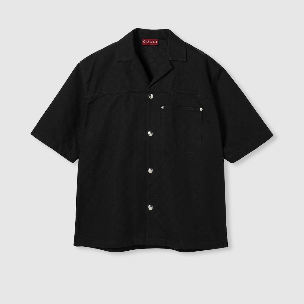 関税込み【GUCCI】GGコットンデニム ジャカード シャツ GGコットンデニム ジャカード シャツブラック | GUCCI公式