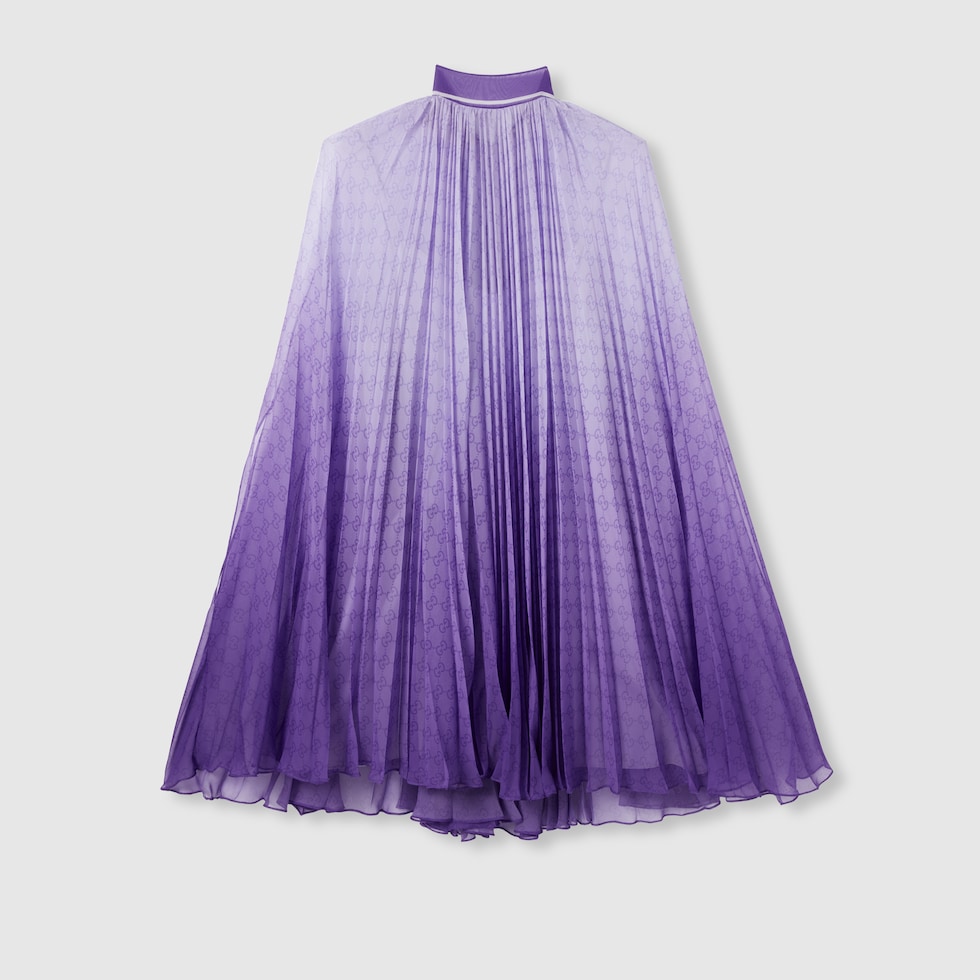 GUCCI★グッチ★素敵！LACE PANELED PLEATED CREPE DRESS 808176_Z7AD7_6143_002_100_0000