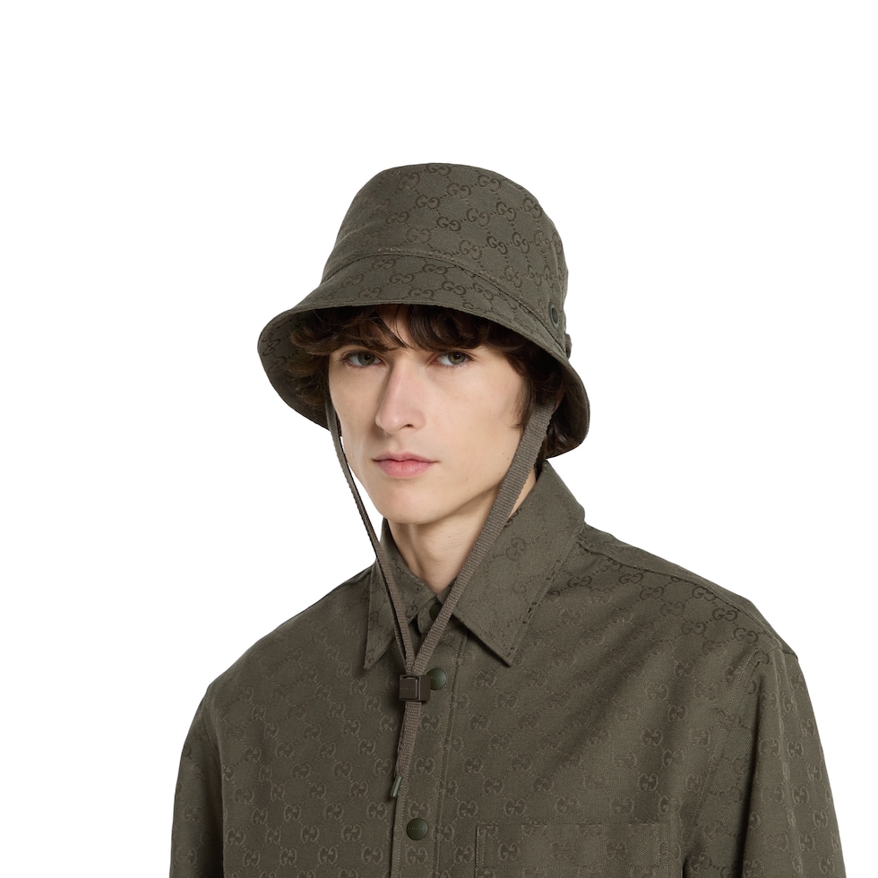 ハット GUCCI GG MONOGRAM CANVAS BUCKET HAT GG canvas bucket hat in beige/brown GG canvas | GUCCI® US