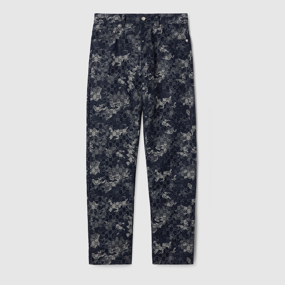 パンツ GUCCI GG JACQUARD PANTS GG wool jacquard pant in camel | GUCCI® CA