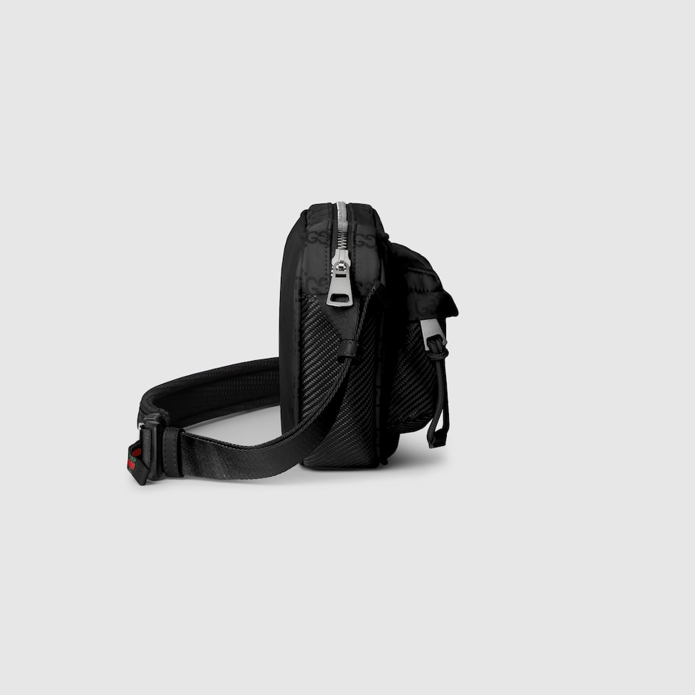 GGナイロン ラージ スリングバッグ ・ブラック GGナイロン | GUCCI公式