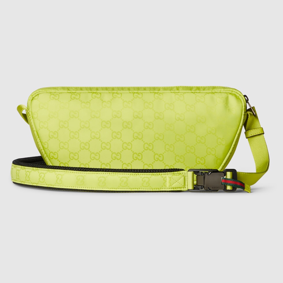 GGナイロン ラージ スリングバッグ ・アシッドグリーン GG GGナイロン ラージ スリングバッグ ・アシッドグリーン GG