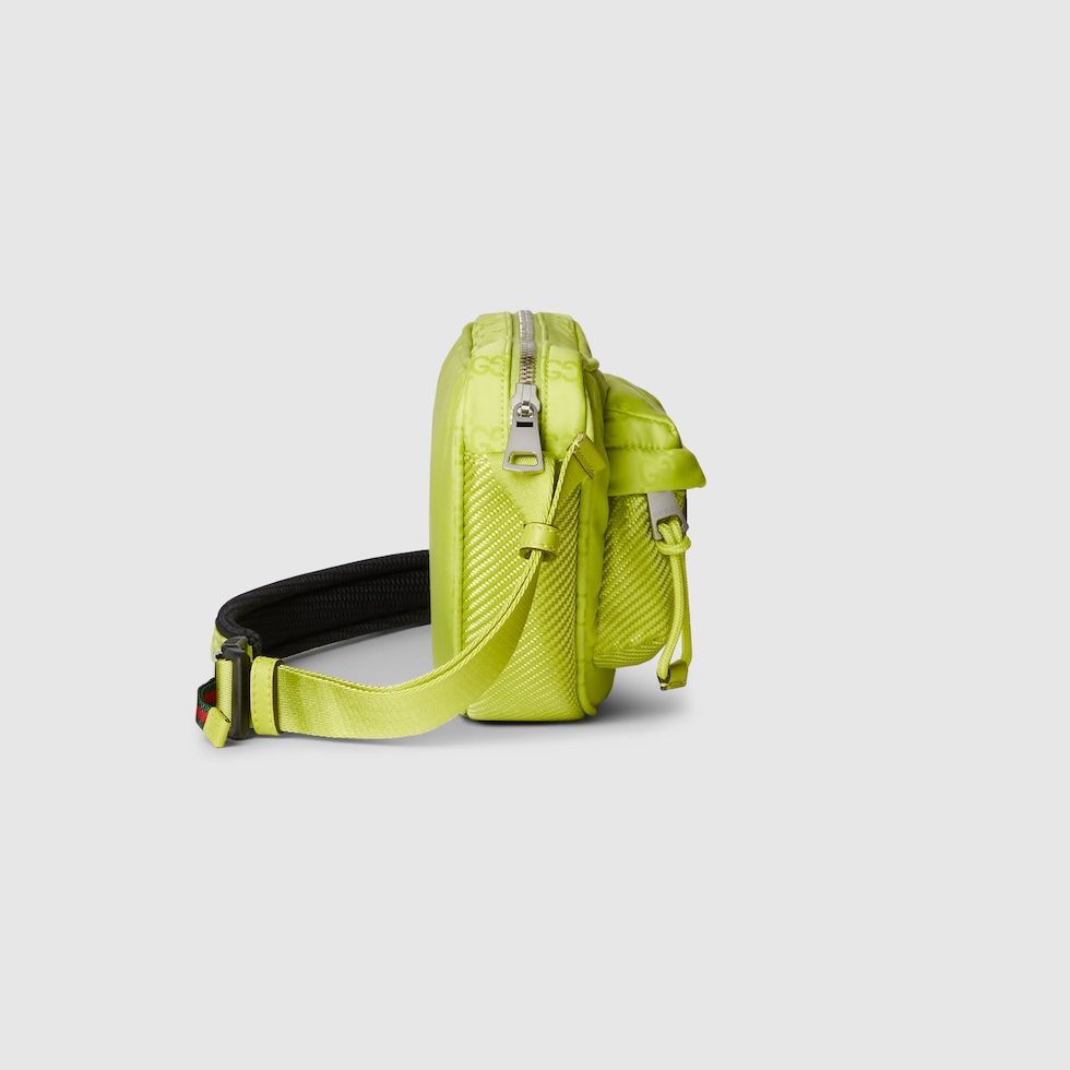 新作【GUCCI】〔Gucci Nexus〕GGナイロン ラージ スリングバッグ GGナイロン ラージ スリングバッグ アシッドグリーン GGナイロン