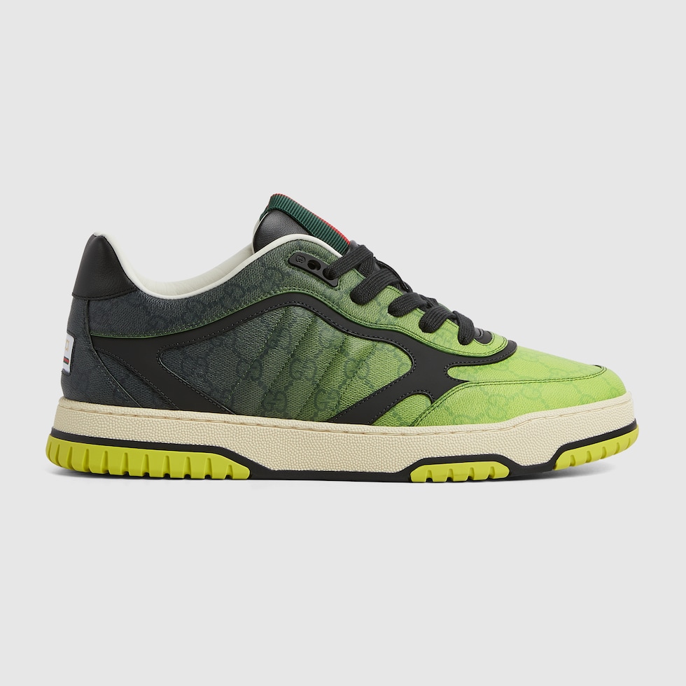 Men's Gucci Re-Web sneaker in gradient green GG Supreme