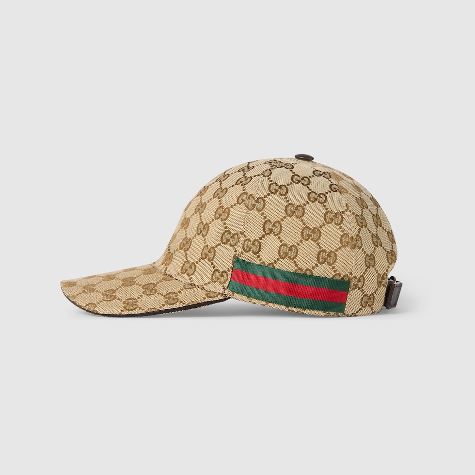 美品 Gucci ベースボールキャップ レザー 黒 M 58センチ