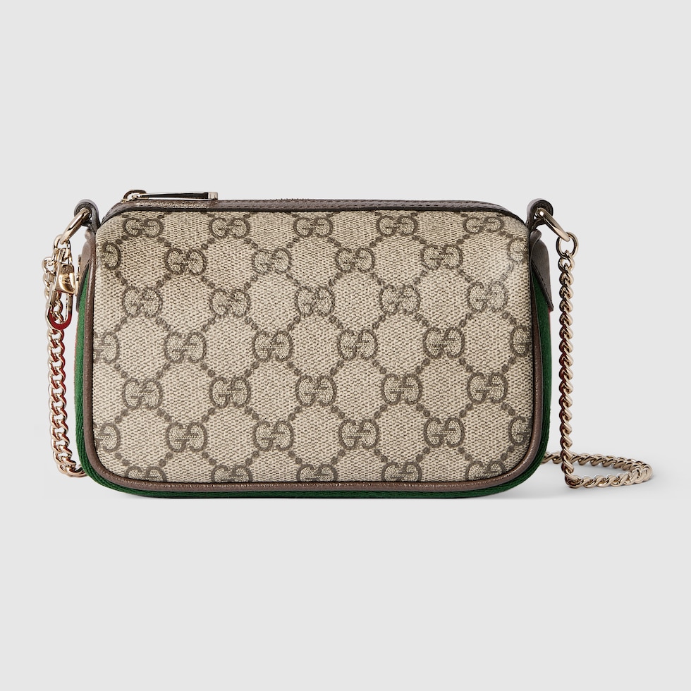 Ophidia mini bag in beige and brown GG fabric | GUCCI® US