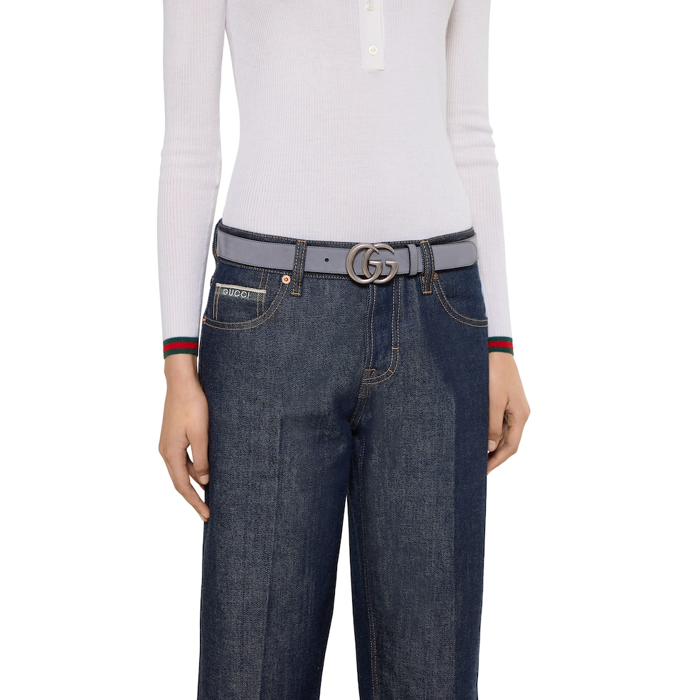アクセサリーその他 GUCCI GG MARMONT THIN BELT GG Marmont thin belt in beige and ebony Original GG canvas