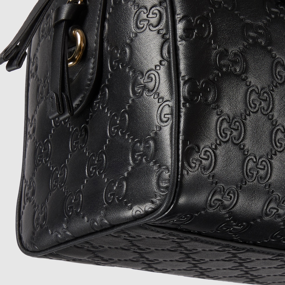 Gucci ブラック GGパターン ハンドバッグ グッチ GUCCI バッグ （ブラック） -waja bazar - 海外