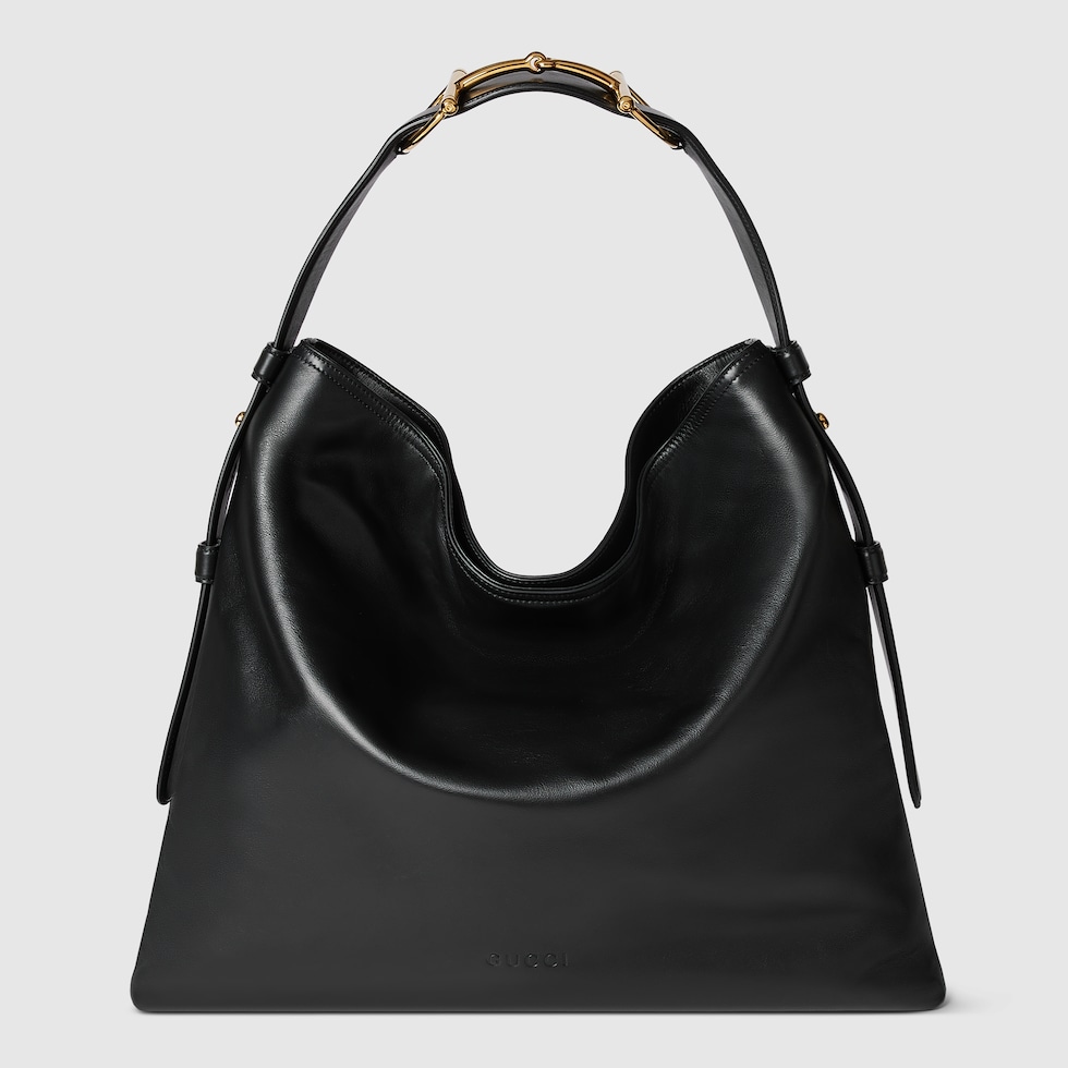 Gucci Beatrix large tote bag in black leather | GUCCI® US