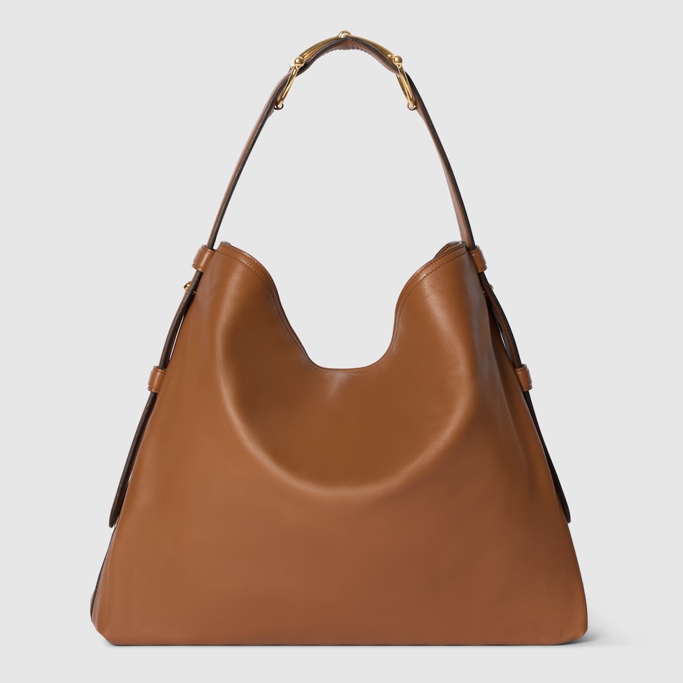 グッチ ベアトリクス〕ラージ トートバッグ ・ブラウン レザー | GUCCI公式