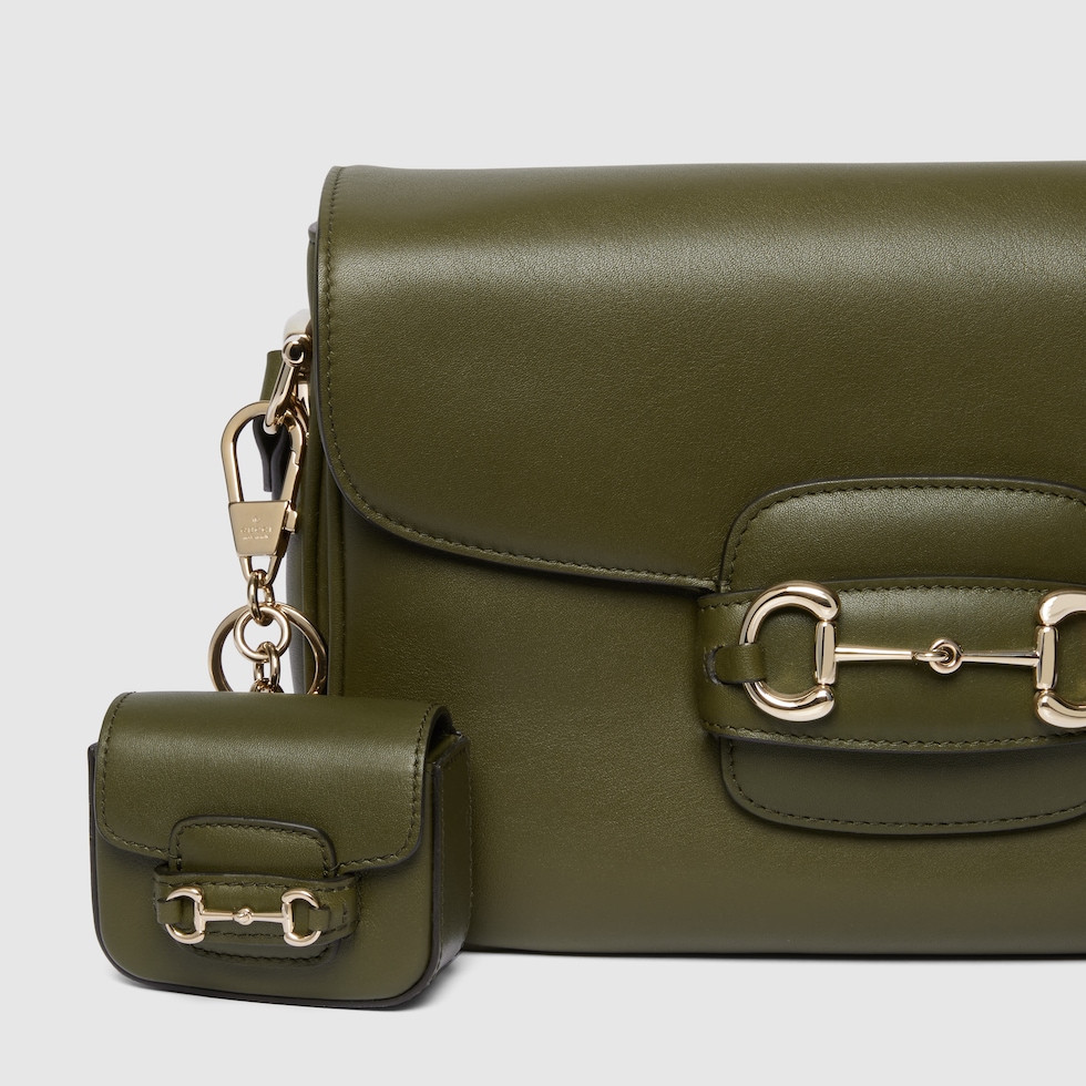 グッチ ホースビット 1955〕モチーフ付き キーチェーン ・フォレスト