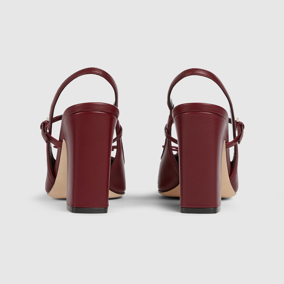 GUCCI スリングバックパンプス ベージュ/ブラウン グッチ レディースシューズ/靴スリングバッグパンプス | GUCCI® JP