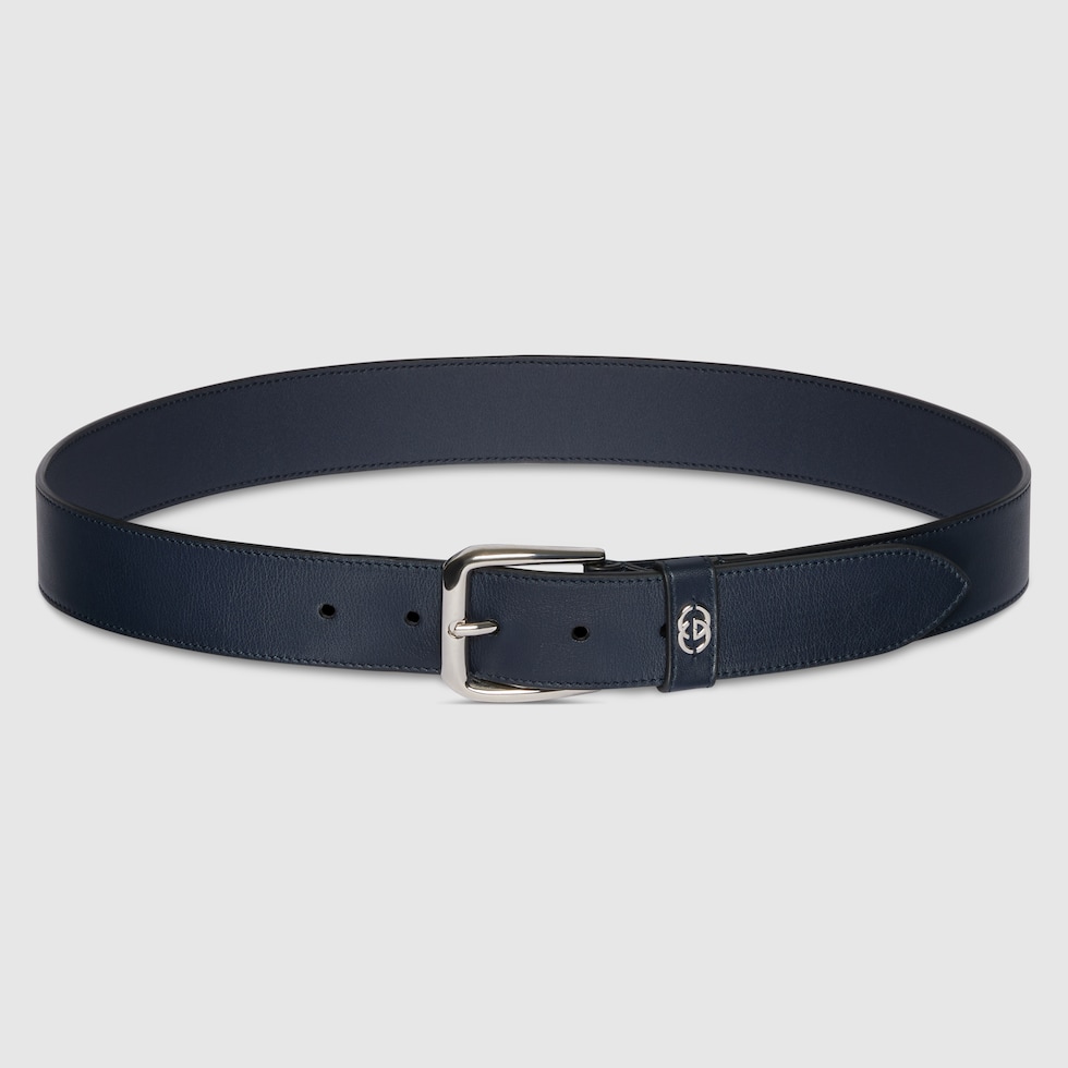 ★GUCCI★ 4CM Interlocking G Buckle Signature Belt Black 411 GG Supreme Black And Grey Belt With G Buckle | GUCCI® SE