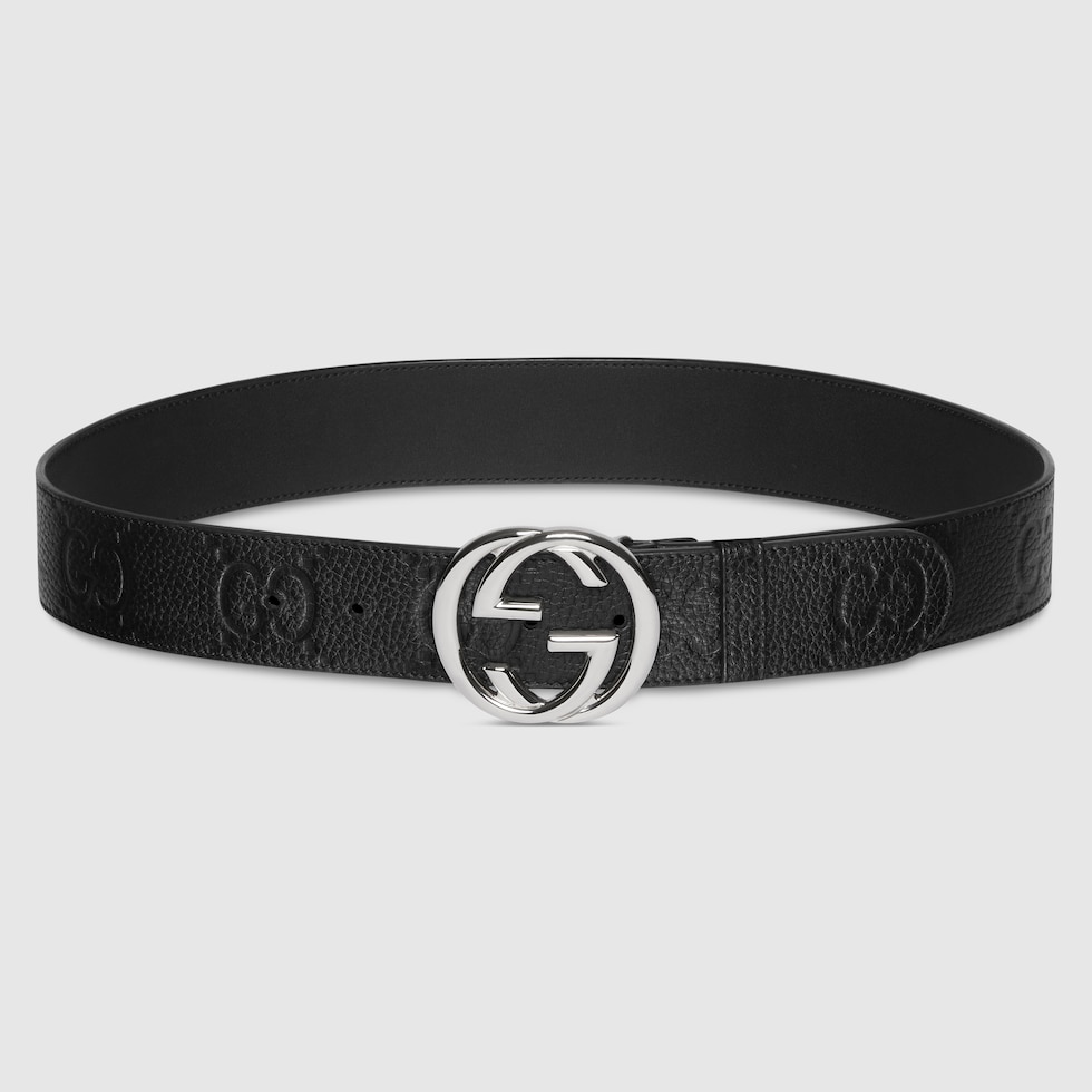 グッチ インターロッキング シルバー バックル レザー ベルト ブラック メンズ 楽天市場】グッチ GUCCI ベルト メンズ ブラック/ブラックカラー