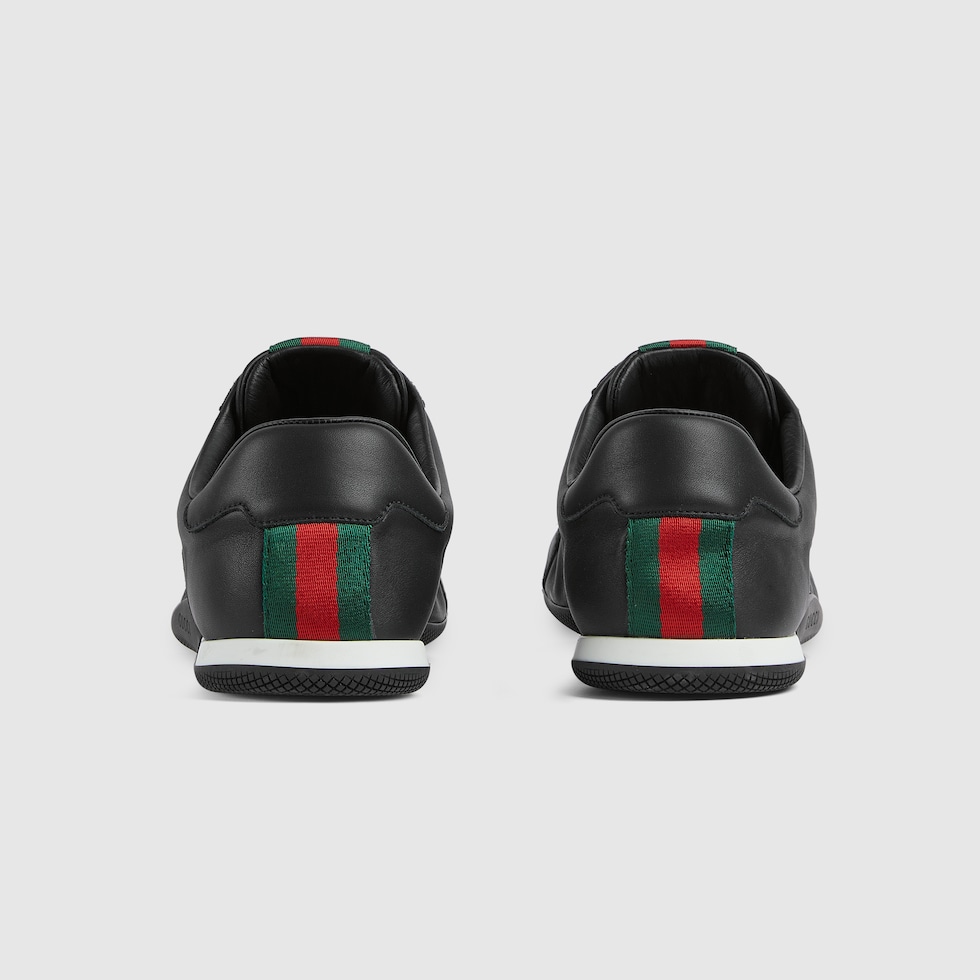Men's Gucci Shift sneaker in black leather | GUCCI® US