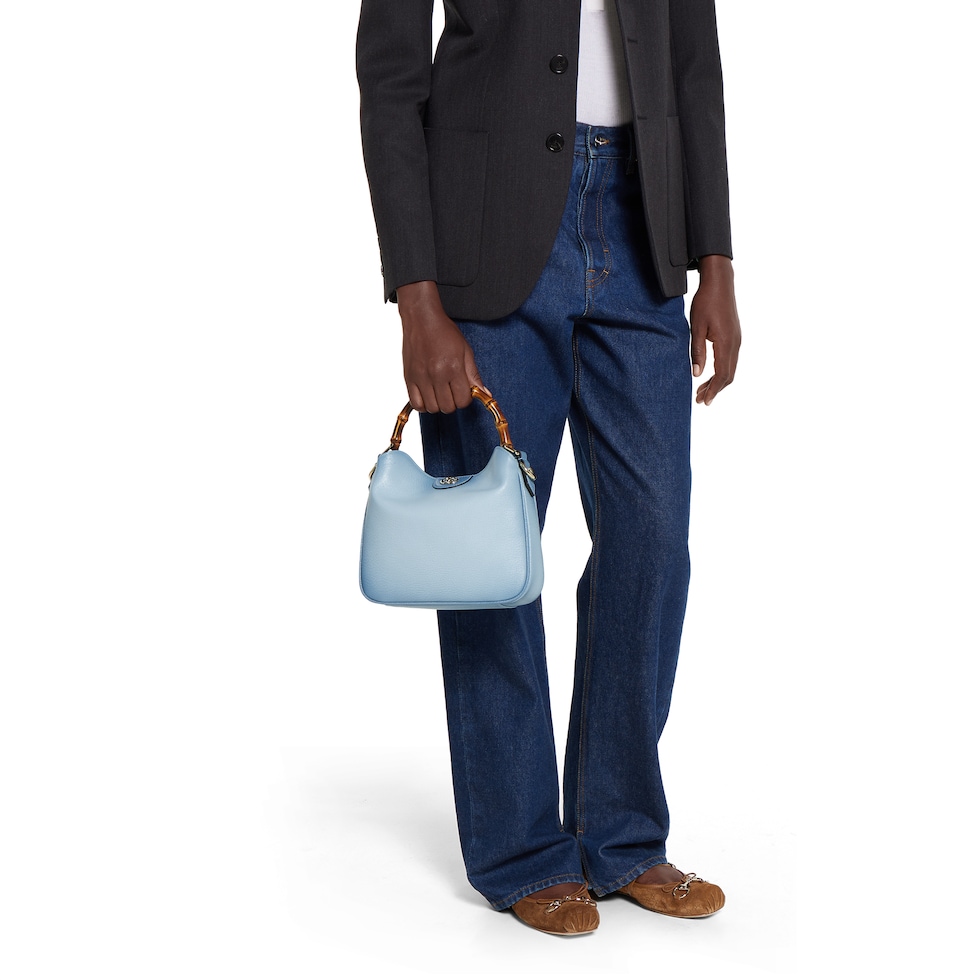 ショルダーバッグ・ポシェット GUCCI DIANA SMALL LEATHER SHOULDER BAG BLUE Gucci Diana small shoulder bag in gradient blue leather