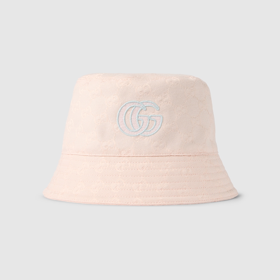 GG cotton canvas bucket hat in light pink | GUCCI® US