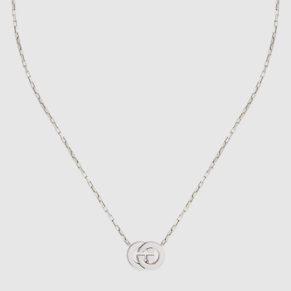Gucci Interlocking pendant necklace in 925 sterling silver | GUCCI® US
