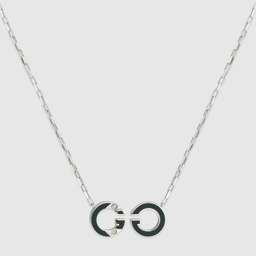 Gucci Interlocking pendant necklace in 925 sterling silver | GUCCI® US