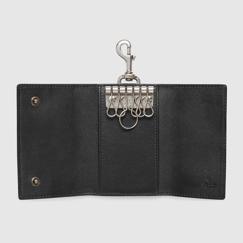 GGエンブレム〕キーケース ・ブラック GGレザー | GUCCI公式