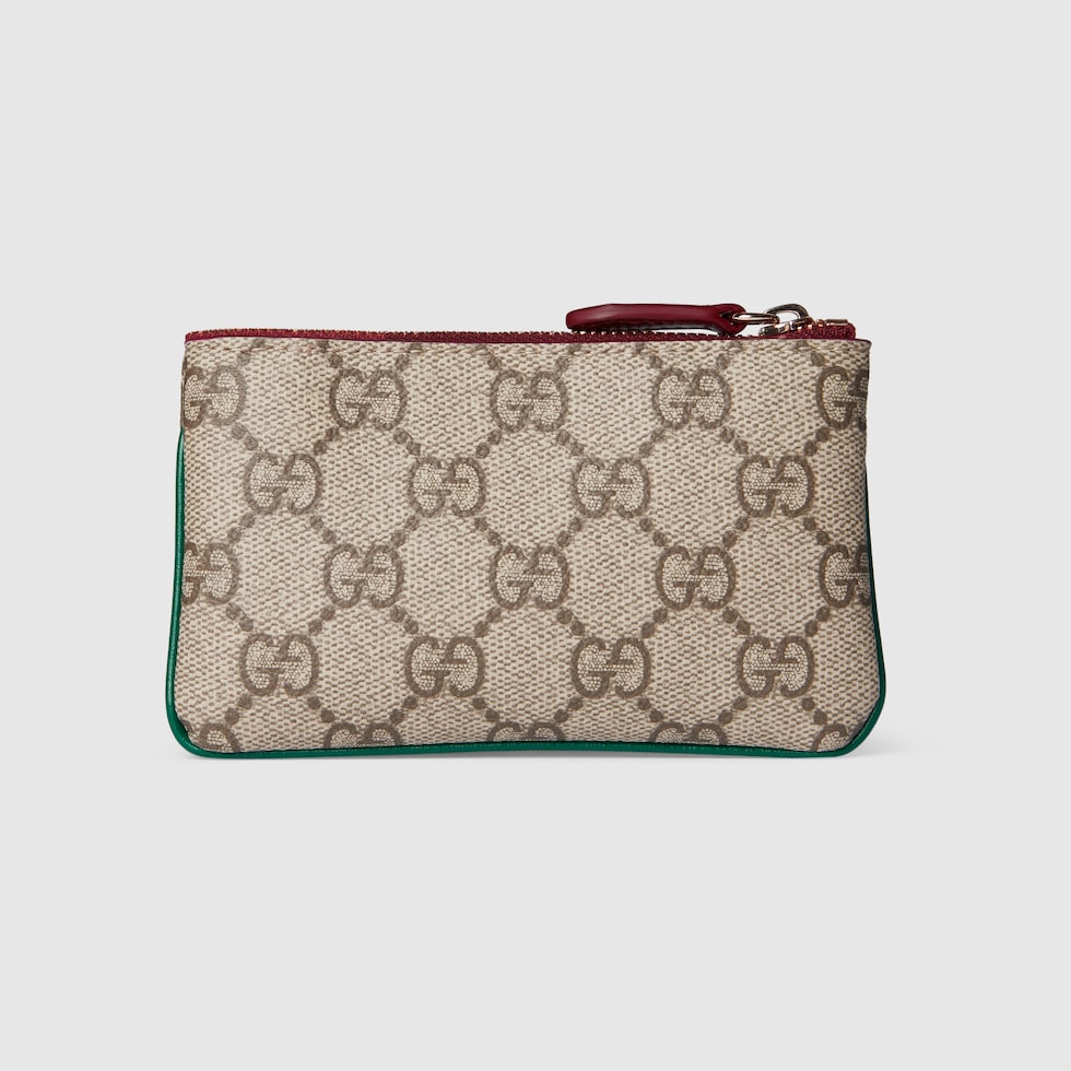 Gucci Besties〕ジップ キーケース ・ベージュ GG ファブリック
