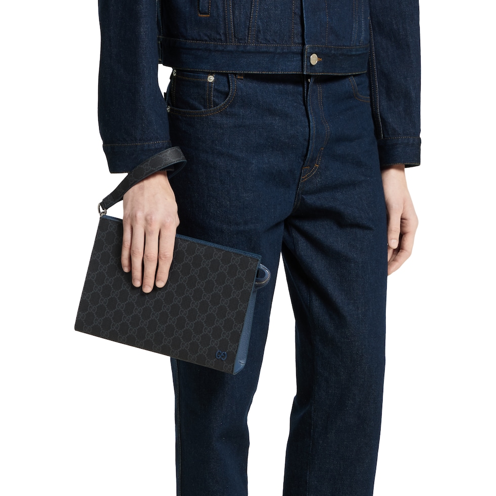 Gucci ダークグレー ポーチ 768255_FACQC_1052_001_076_0030