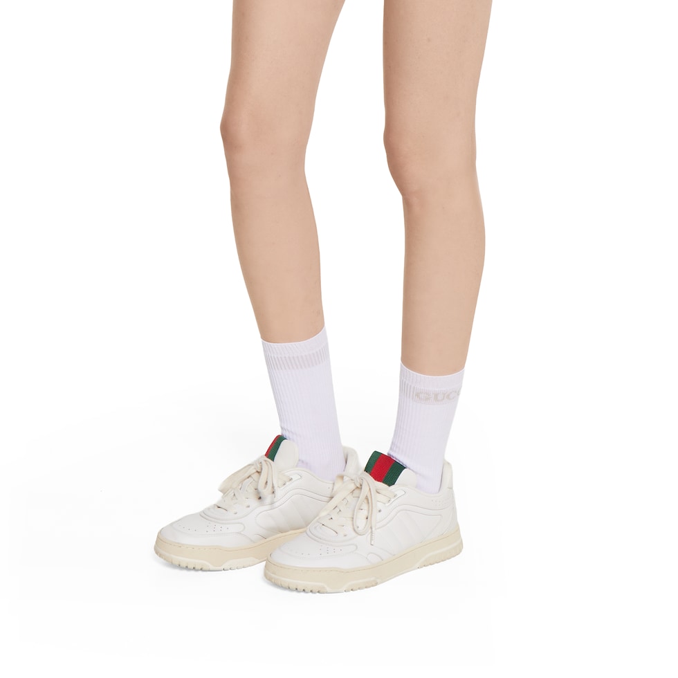 Cotton socks in white | GUCCI® US Cotton socks in white | GUCCI® US