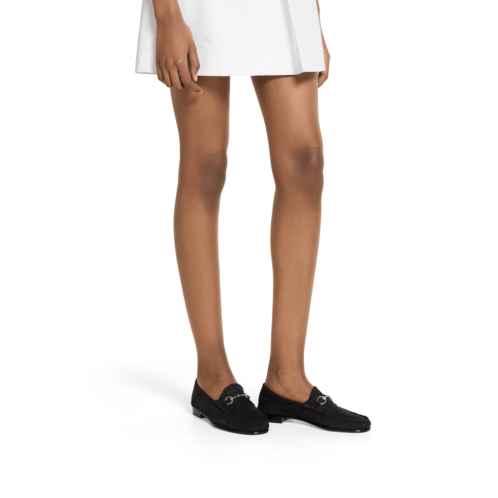 Women's Gigi loafer in black suede | GUCCI® US