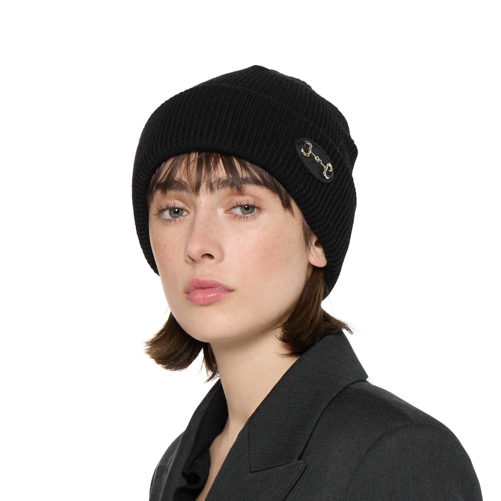 ホースビット付き ウール ハット ・ブラック | GUCCI公式