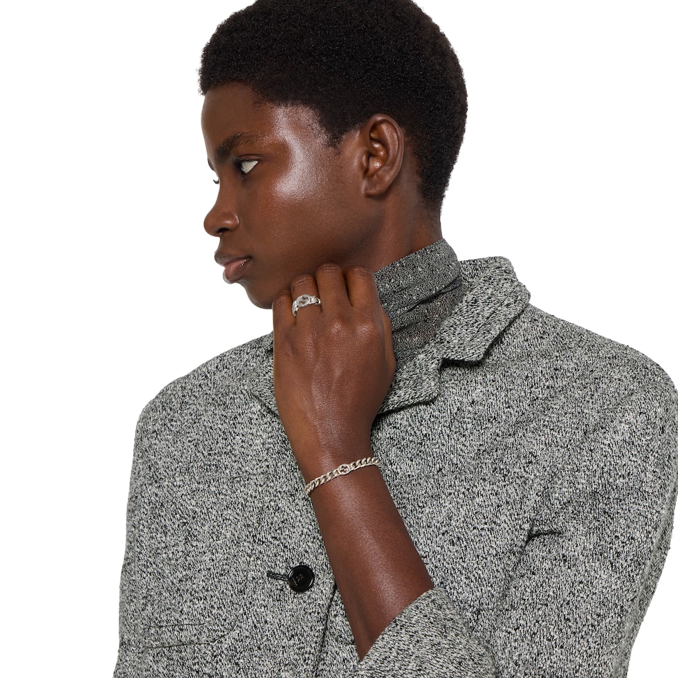 グッチ⭐︎オニキス/シルバーブレスレット グッチ シルバージュエリー | GUCCI® JP