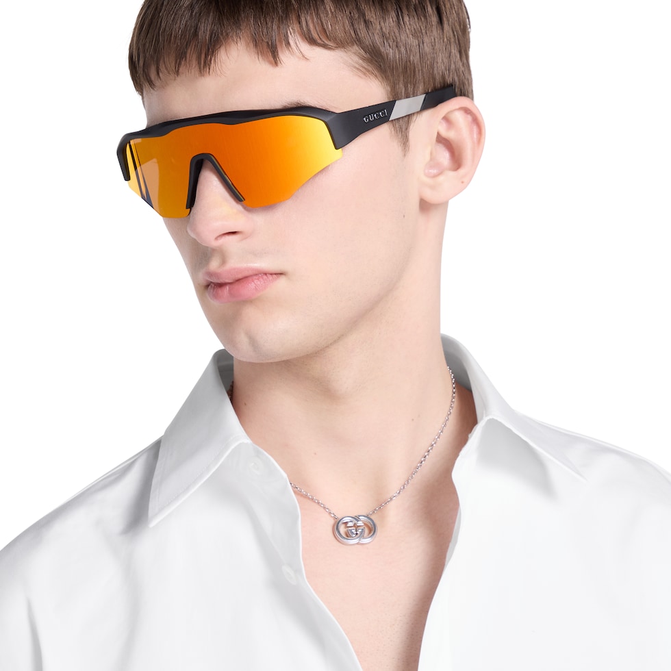 ちぃページ グッチ インターロッキング〕ペンダント ネックレス