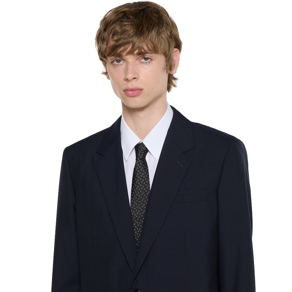 ホースビット シルクジャカード ネクタイ ・ブラック | GUCCI公式