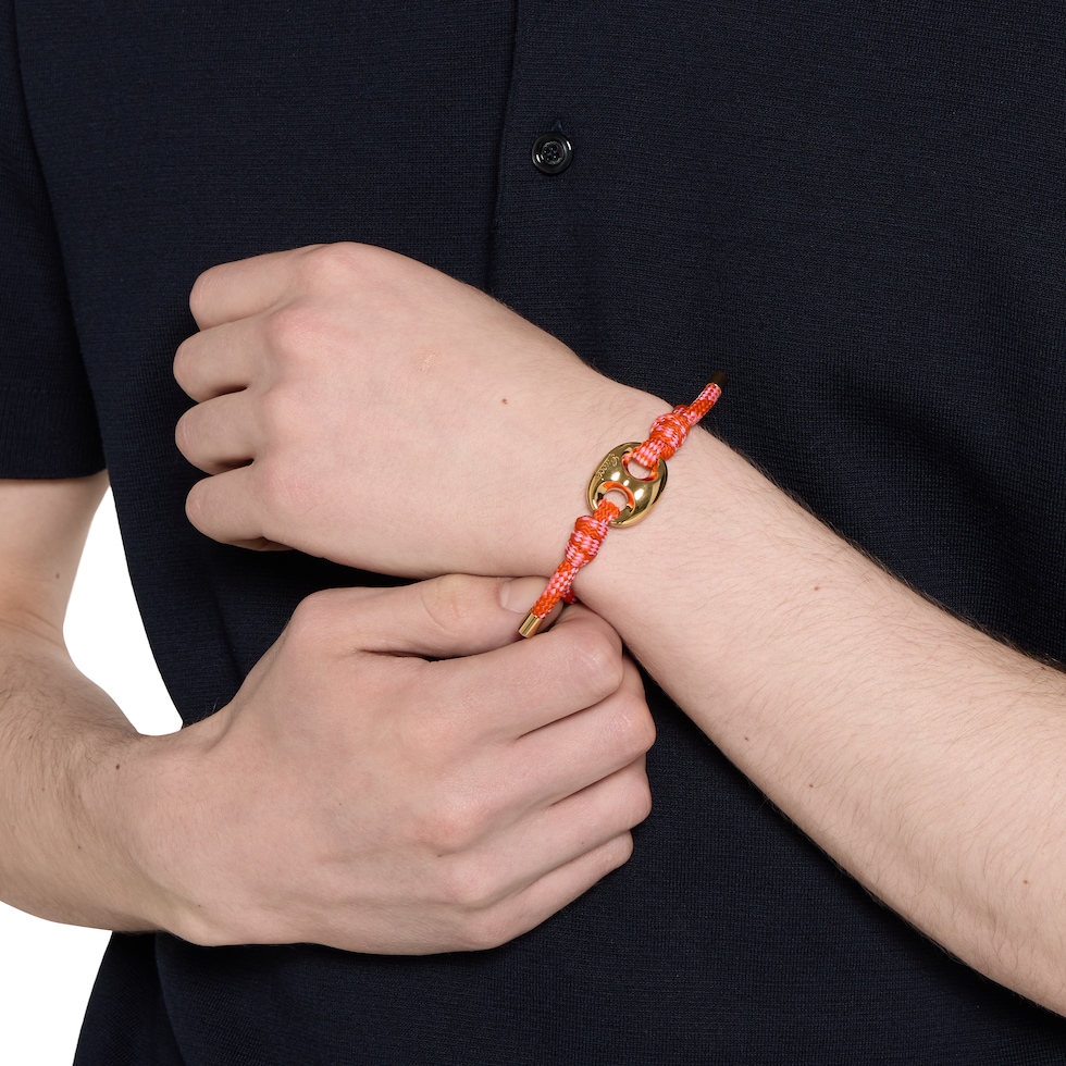 Gucci Marina Chain fabric bracelet in orange and multicolor