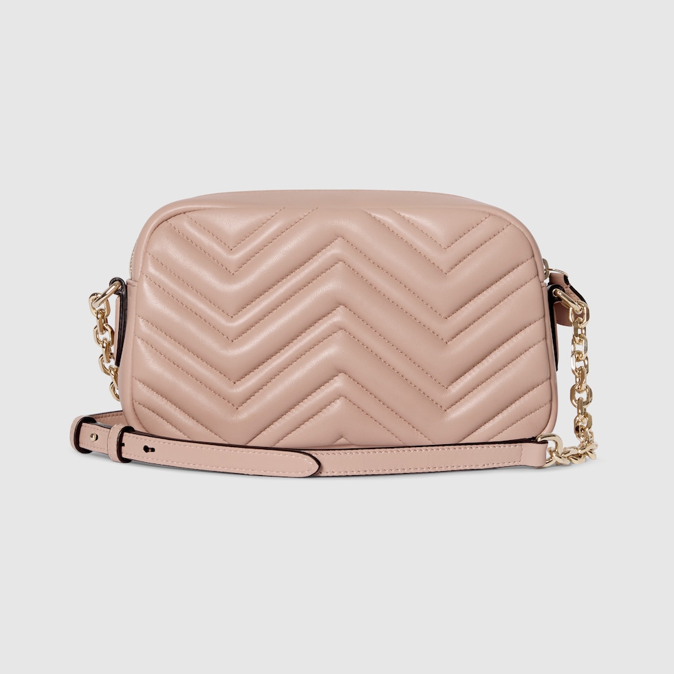 GG Marmont small camera bag in pink beige leather | GUCCI® US