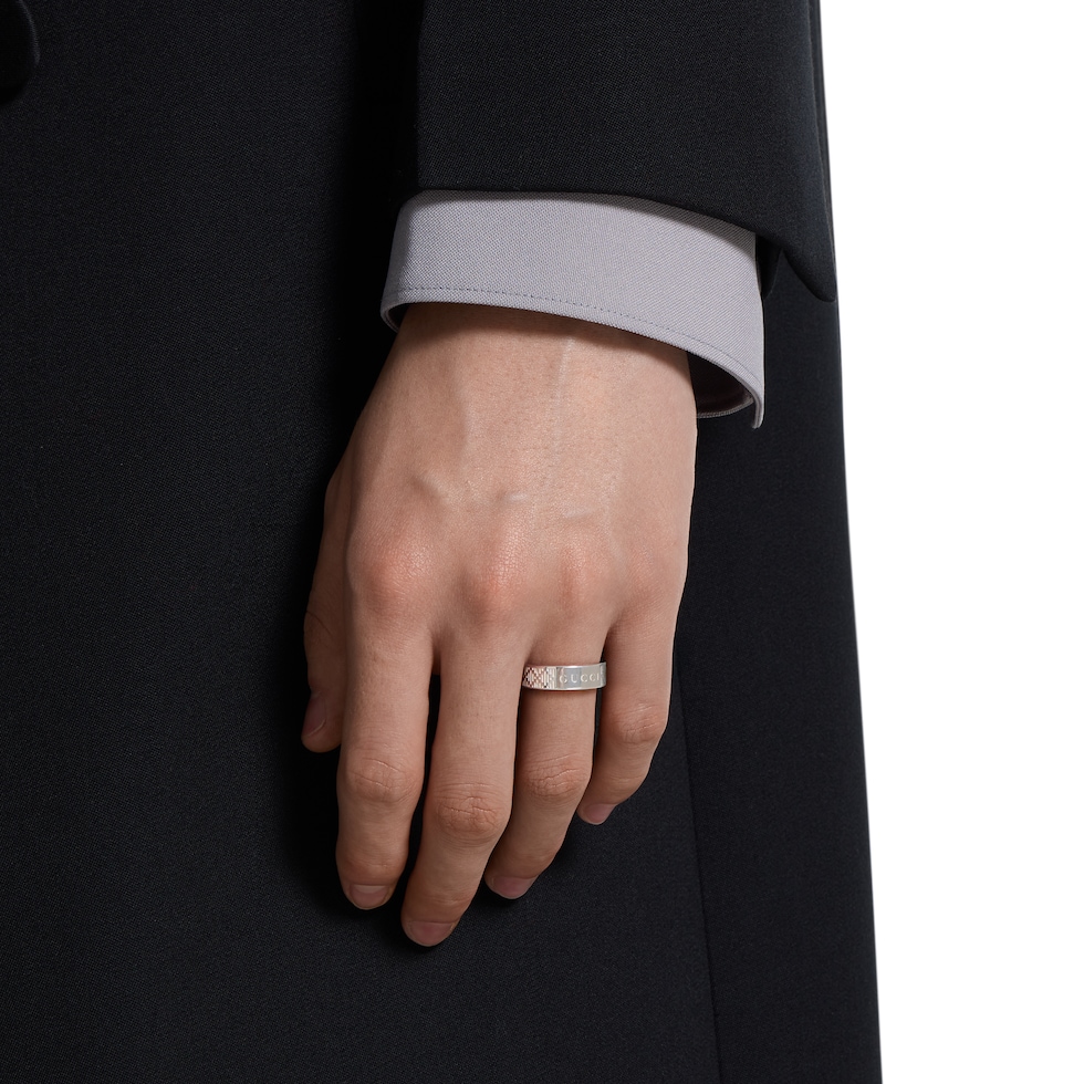 Gucci Diamante ring in 925 sterling silver | GUCCI® US