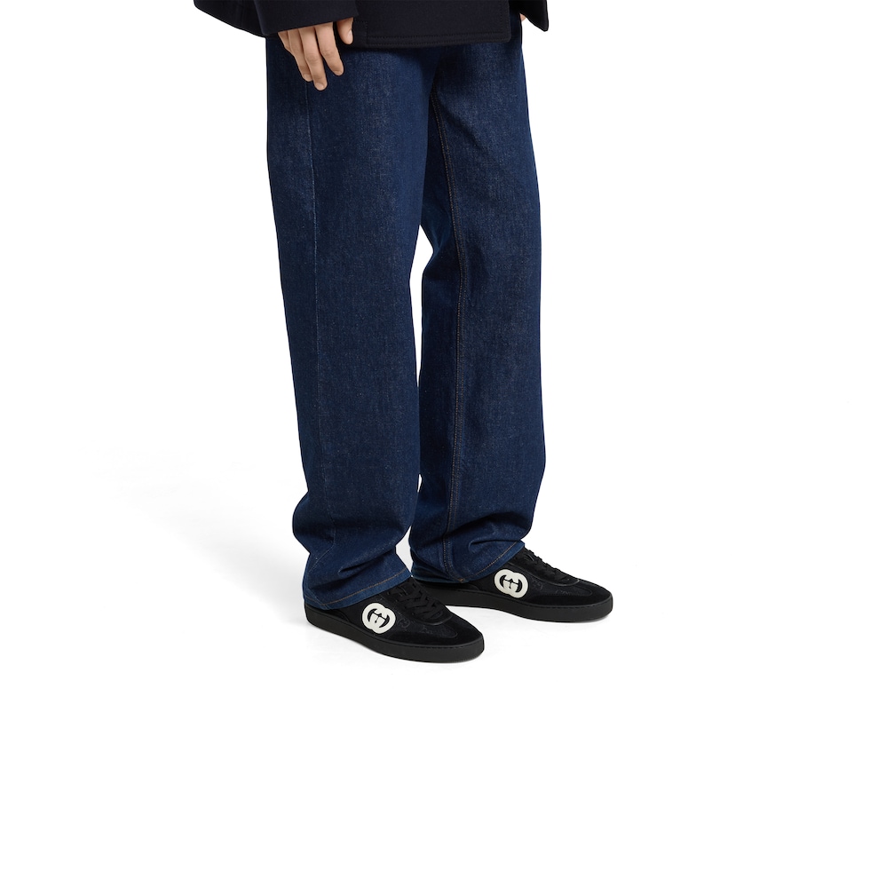 Men's G75 sneaker in black suede | GUCCI® US Men's G75 sneaker in black suede | GUCCI® US