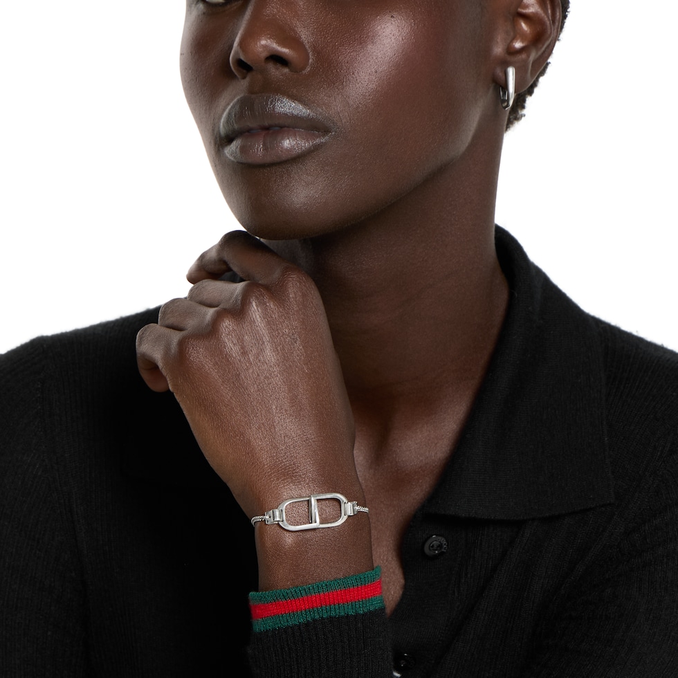 グッチ スタッファ〕チャーム ブレスレット ・スターリングシルバー