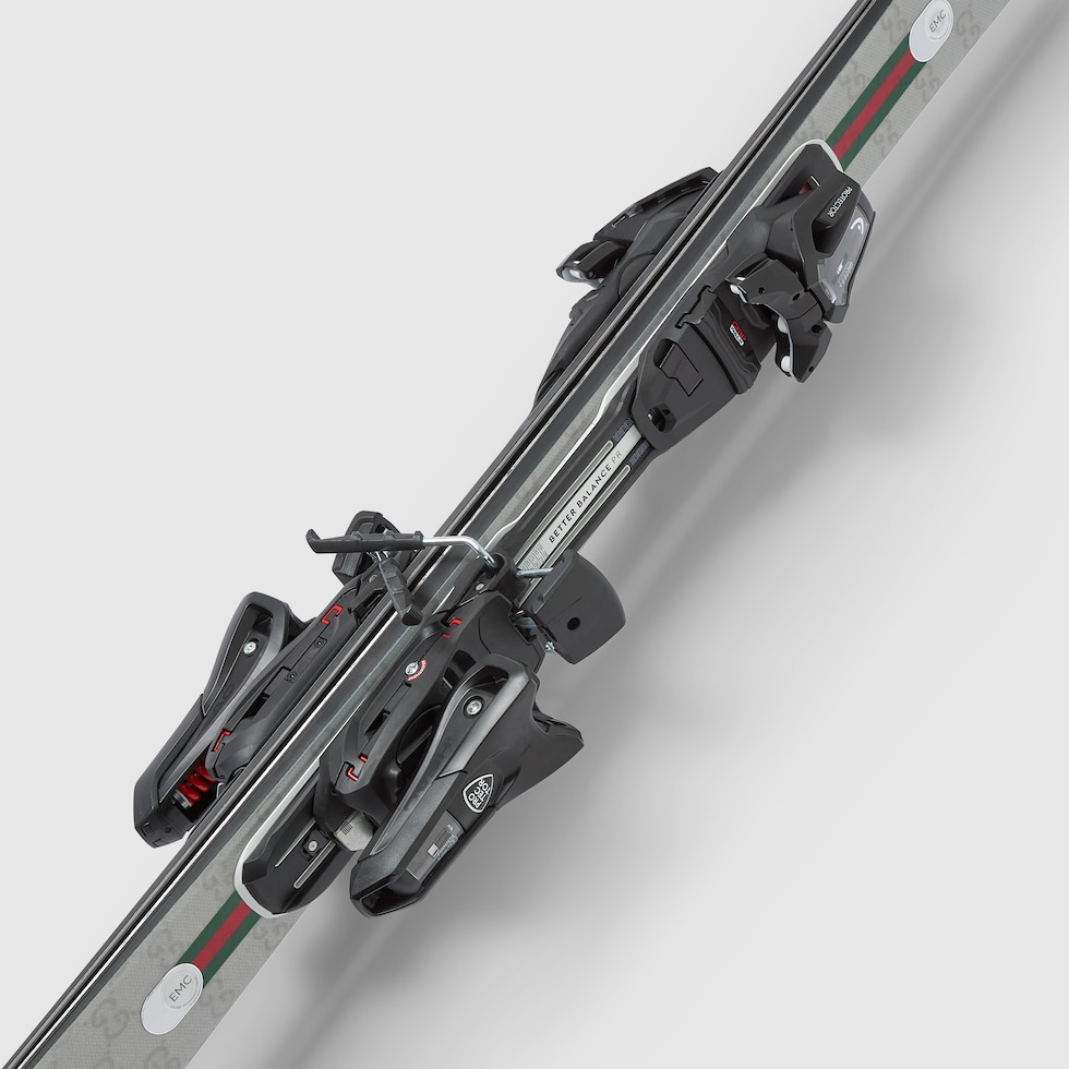 スキー HEAD152GS Gucci x HEAD ski set in silver, white and black | GUCCI® US